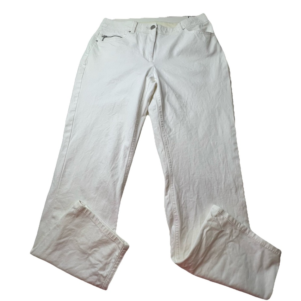 Chico's So Slimming White Denim Ankle‎ Jeans Women's Size 0.5 (Small/6)